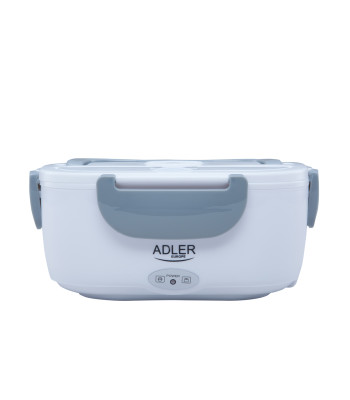 "Adler" AD 4474 pilka Šildomas maisto indas pietų dėžutės rinkinys indas atskiriamasis šaukštas 1,1 l