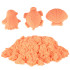 Kinetinis smėlis 1 kg maišelyje oranžinis