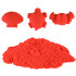 Kinetinis smėlis 1 kg maišelyje raudonas