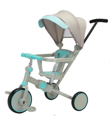6in1 vaikiškas triratukas - stumdukas su stogeliu, Trike Fix V4