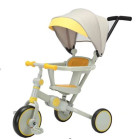 Vaikiškas triratukas - stumdukas su stogeliu, Trike Fix V4, Geltonas