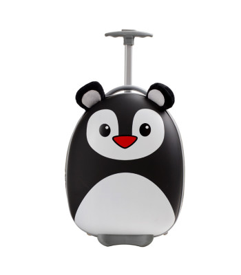 Vaikiškas kelioninis lagaminas ant ratukų pingvinas