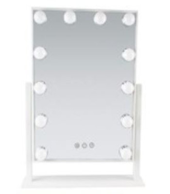 LED makiažo veidrodis su USB lemputėmis 30x40cm