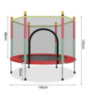 Vaikiška Sodo Trampolina su Tinklu 140 cm Raudona