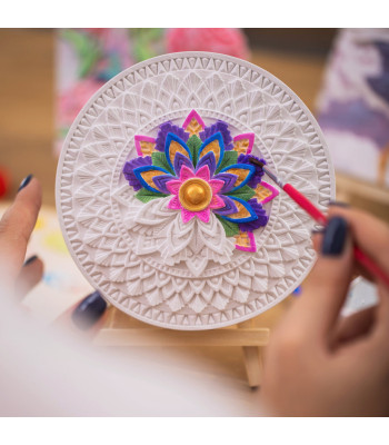 Candellana 3D Gipsinė Mandalos Spalvinimo Knygelė