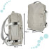 Vandeniui atsparus kelioninis kuprinis su USB jungtimi 45x16x28cm pilkas