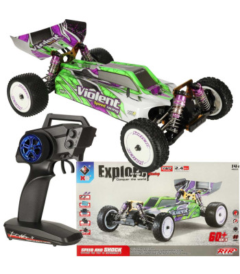 Nuotoliniu būdu valdomas automobilis RC WLTOYS 104002 1:10 4WD 2,4GHz
