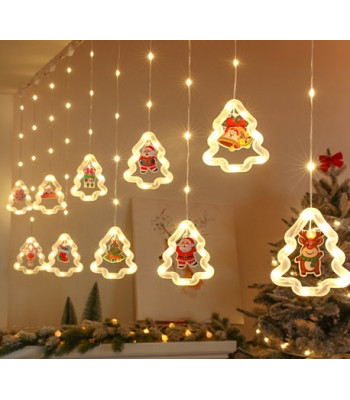 LED Kalėdinė Šviesos Girlianda su Paveikslėliais