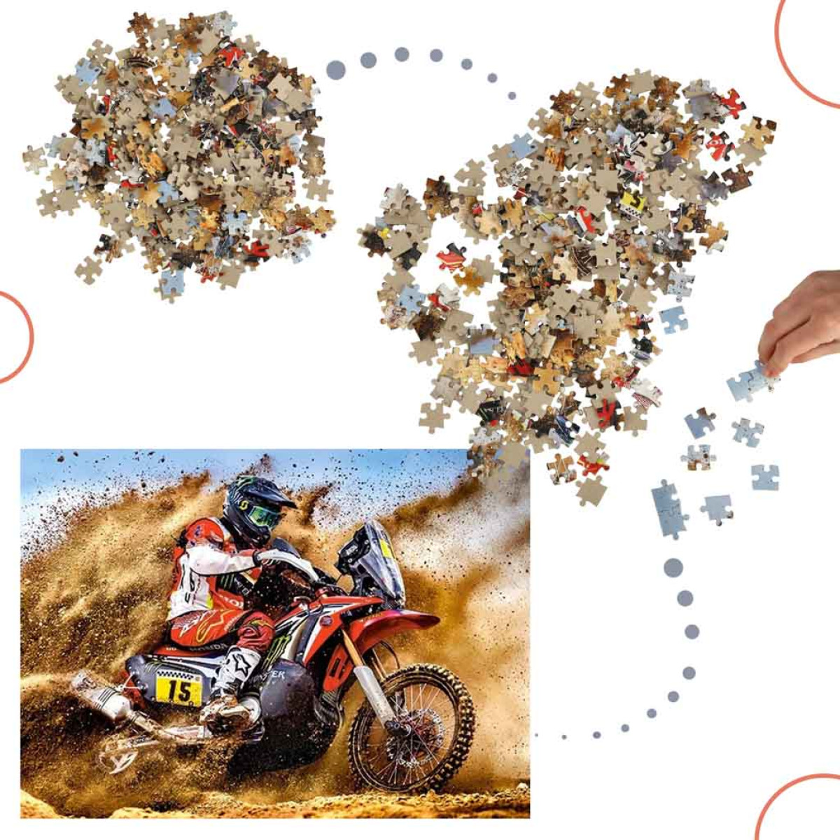 Castorland Puzzle 260el. Dirt Bike Power