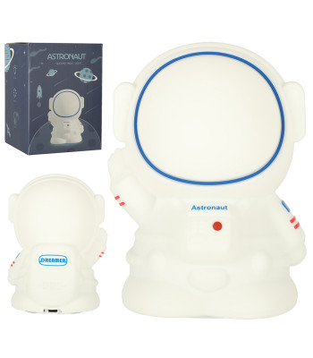 Silikoninė naktinė lempa baltas astronautas