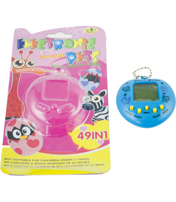 Žaislinis Tamagotchi elektroninis žaidimas 49in1 mėlynas
