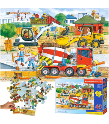 CASTORLAND Puzzle 40 EL. MAXI Statybvietė