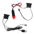 LED ambientinė apšvietimo juosta automobiliams, 5m, USB, 12V, oranžinė