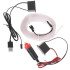 Automobilio LED aplinkos apšvietimas USB 12V juosta 5M balta