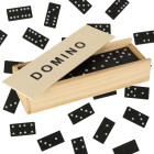 Mediniai Domino Klotai - Šeimos Žaidimas su Dėžute