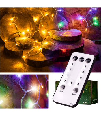 LED girlianda su nuotolinio valdymo pultu