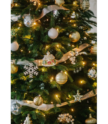 100LED kalėdinė girlianda, 10m, šiltai balta