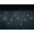 LED šviesos užuolaida žvaigždės 138 LED šaltai balta