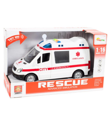 Karetka su garsu ir varikliu 1:16