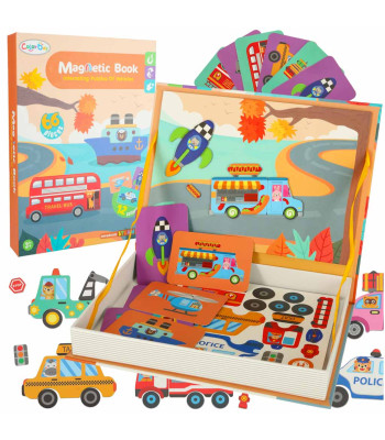 Magnetinės dėlionės transporto priemonės