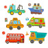 Magnetinės dėlionės transporto priemonės