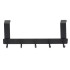 Kabykla drabužiams ant durų 32cm su 5 kabliukais, juoda