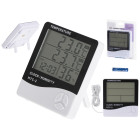 Higrometras Termometras Laikrodis HTC-2 5-in-1