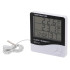 Higrometras Termometras Laikrodis HTC-2 5-in-1