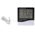 Higrometras Termometras Laikrodis HTC-2 5-in-1