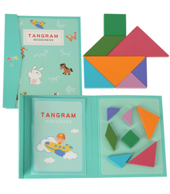 Magnetinė dėlionė Tangram