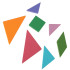 Magnetinė dėlionė Tangram