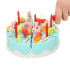 Tortas pjaustymui 75 vnt. mėlynas