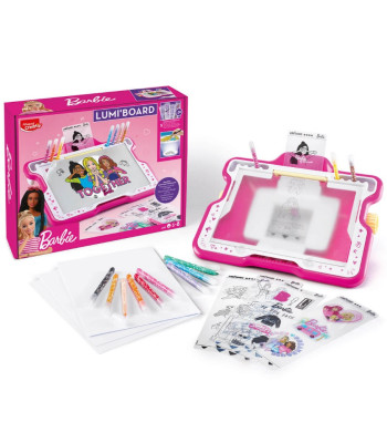 Piešimo lenta su LED projektoriumi ir Barbie šablonais