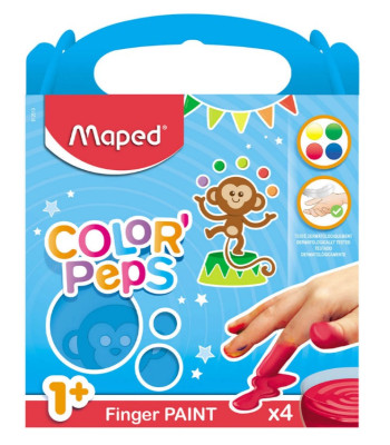 Farby Color Peps piešimui pirštais iš linijos Early Age