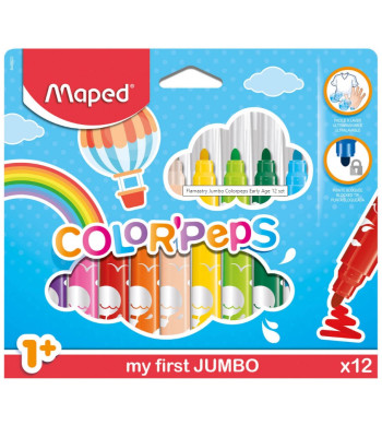 Flomasteriai Jumbo Color'Peps Early Age