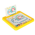 Magnetinė Montessori mozaika - spalvingi taškai, geltona 26 x 26 cm