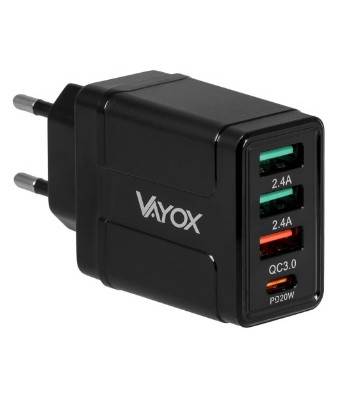 USB tinklo įkroviklis Quick Charge 3.0 + PD 32W Premium Line VA0006 Vayox