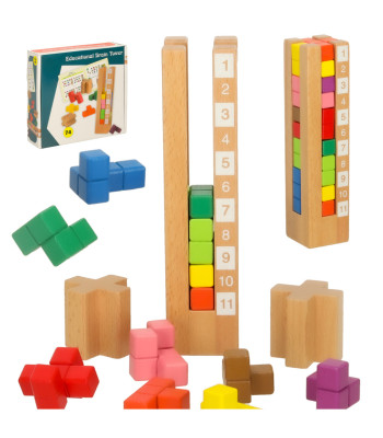 Mediniai edukaciniai Montessori kaladėlės