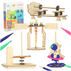 Edukacinis rinkinys moksliniams eksperimentams DIY mechanika gravitacija 4-in-1