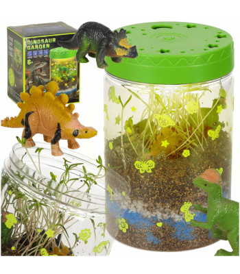 Dinozaurų auginimo rinkinys su LED naktine lempute
