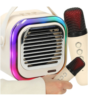 Kreminė karaoke kolonėlė su USB ir Bluetooth