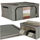 Patalynės ir drabužių organizatorius su užtrauktuku ir metaline atrama, 22 l, 39 cm x 29 cm x 19,5 cm