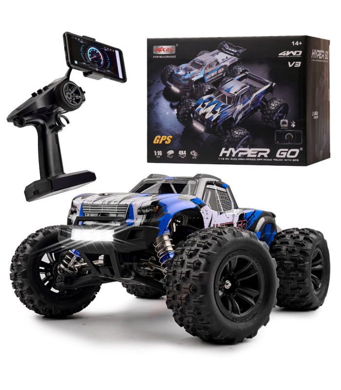 RC 1:16 4WD V3 4x4 Hyper Go GPS padėties nustatymo nuotolinio valdymo automobilis