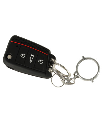 Automobilio raktų dėklas - 3 mygtukai, juodas