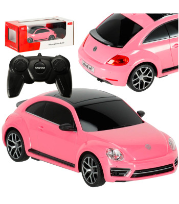 Zaislinis automobilis Rastar 76200 Volkswagen Beetle 1:24 rožinis