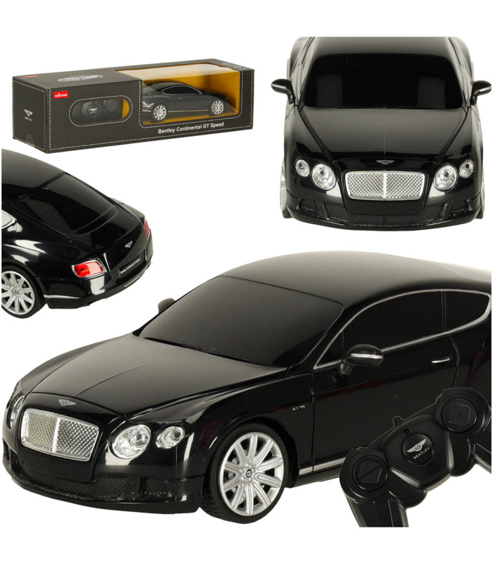 Zdaliniu būdu valdomas Rastar 48600 Bentley Continental GT 1:24 juodas
