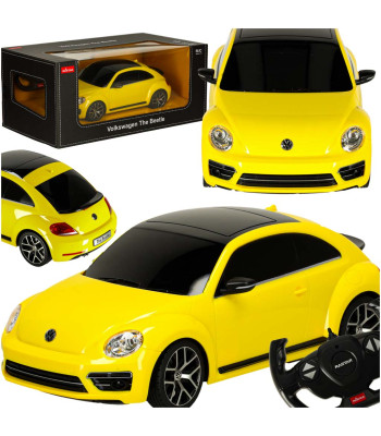 Zdaliniu būdu valdomas automobilis Rastar 78000 Volkswagen Beetle 1:14 geltonas
