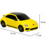 Zdaliniu būdu valdomas automobilis Rastar 78000 Volkswagen Beetle 1:14 geltonas