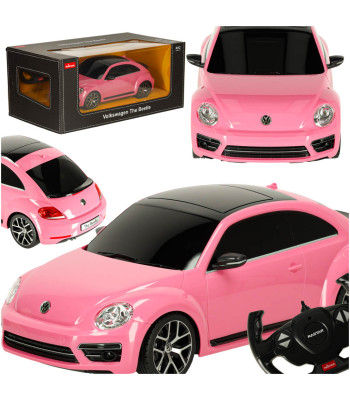 Nuotoliniu budu valdomas automobilis Rastar 78000 Volkswagen Beetle 1:14 rožinis