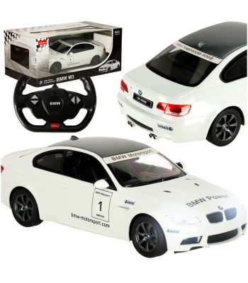 Zdalniai valdomas Rastar 48000 BMW M3 1:14, baltas